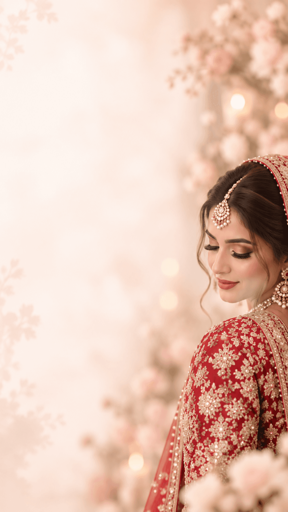 Bridal makeup portrait by Ghazala Qureshi